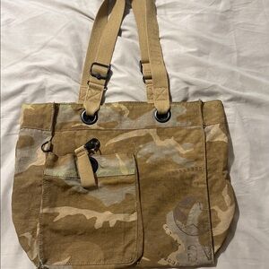 Kipling Camouflage Tote Bag